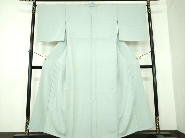 平和屋着物●銀座きしや　誉志　色無地　千草色　正絹　逸品　DABE5895ps