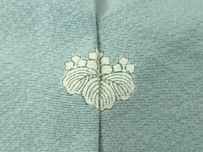 平和屋着物●上質な色無地　藍鼠色　正絹　逸品　DABE5896ps