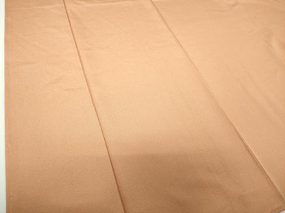 平和屋着物●二代目清次郎監修　手描き　色無地　ときがら茶色　正絹　逸品　未使用　DABE5907ps