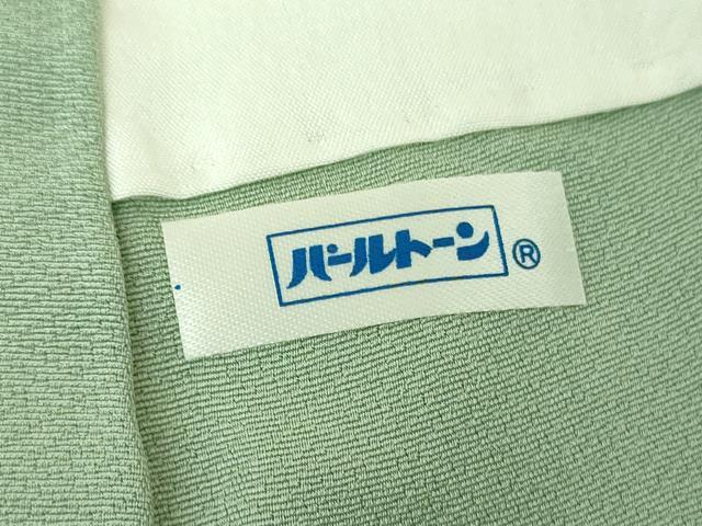 平和屋着物●上質な色無地　流水花地紋　柳鼠色　正絹　逸品　DABE5908ps