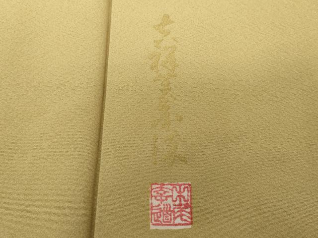 平和屋着物●上質な色無地　木蘭色　正絹　逸品　DABE5909ps