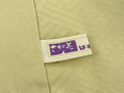 平和屋着物●上質な色無地　風景人物花地紋　砥の粉色　さが美扱い　正絹　逸品　未使用　DABE5911ps