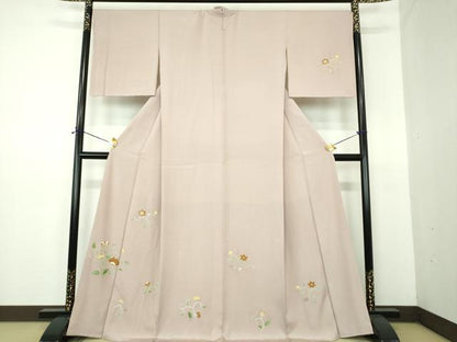 平和屋着物●訪問着　更紗花唐草文　金彩　正絹　逸品　DABE5914ps