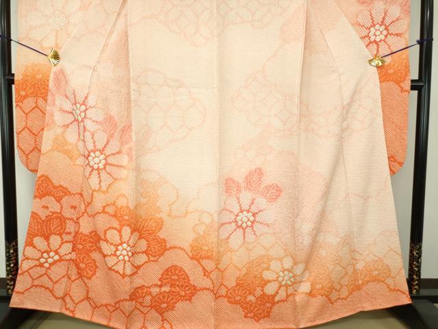 平和屋着物●豪華振袖　総絞り　雲取り花文　正絹　逸品　DABE5921ps