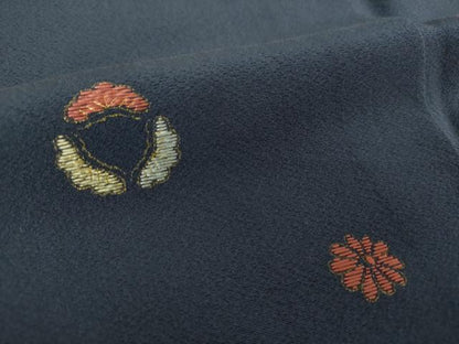 平和屋着物●豪華色留袖　総刺繍　花丸文　金彩　正絹　逸品　DABE5929ps