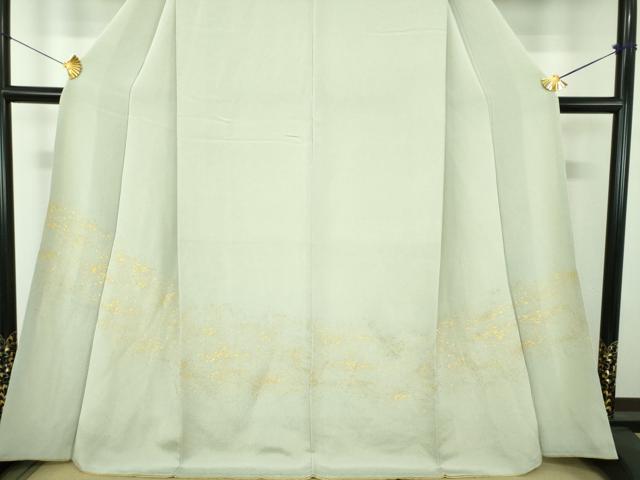平和屋着物●豪華色留袖　霞文　鬼しぼ縮緬　金彩　正絹　逸品　DABE5931ps