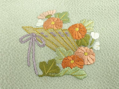 平和屋着物●豪華色留袖　霞文　鬼しぼ縮緬　金彩　正絹　逸品　DABE5931ps