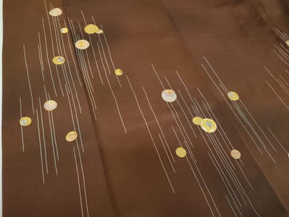 平和屋着物●訪問着　駒刺繍　花手毬　暈し染め　金彩　正絹　逸品　DABE5937ps