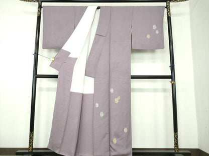 平和屋着物●山口美術織物　皇室　伊勢神宮御用　西陣織　訪問着　総刺繍　若松葉　金銀糸　ますいわ屋扱い　正絹　逸品　DABE5941ps
