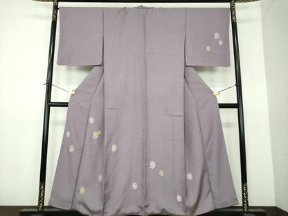 平和屋着物●山口美術織物　皇室　伊勢神宮御用　西陣織　訪問着　総刺繍　若松葉　金銀糸　ますいわ屋扱い　正絹　逸品　DABE5941ps