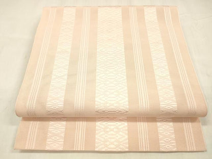 平和屋着物＊夏物 本場筑前博多織 八寸名古屋帯 紗献上 虹色 正絹 逸品 DABE6002cm