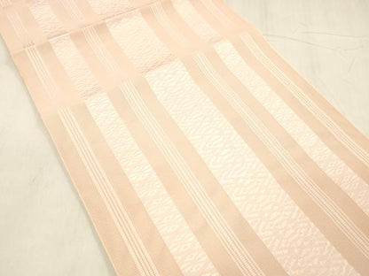 平和屋着物＊夏物 本場筑前博多織 八寸名古屋帯 紗献上 虹色 正絹 逸品 DABE6002cm