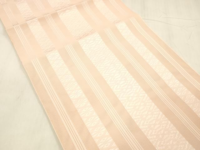 平和屋着物＊夏物 本場筑前博多織 八寸名古屋帯 紗献上 虹色 正絹 逸品 DABE6002cm