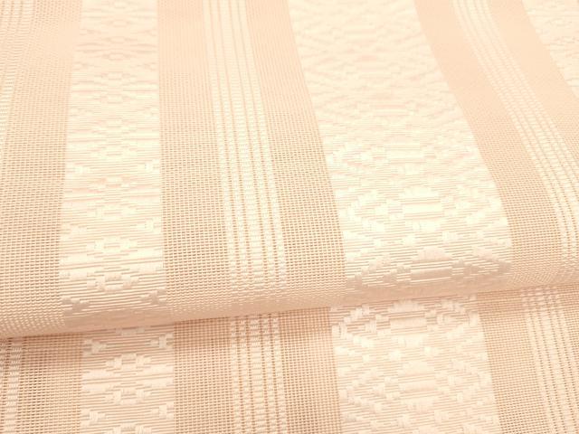 平和屋着物＊夏物 本場筑前博多織 八寸名古屋帯 紗献上 虹色 正絹 逸品 DABE6002cm
