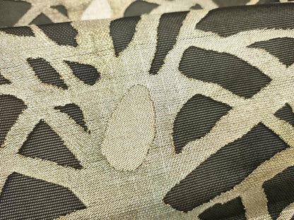 平和屋着物＊夏物 つけ帯 抽象文様 黒地 金銀糸 正絹 逸品 DABE6003cm
