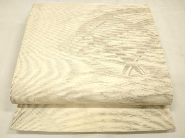 平和屋着物＊夏物 六通柄袋帯 流水籬文 正絹 逸品 DABE6008cm
