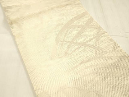 平和屋着物＊夏物 六通柄袋帯 流水籬文 正絹 逸品 DABE6008cm