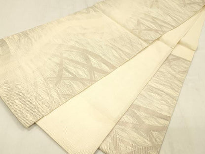 平和屋着物＊夏物 六通柄袋帯 流水籬文 正絹 逸品 DABE6008cm