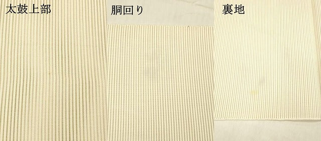 平和屋着物＊夏物 絽綴れ 八寸名古屋帯 ろうけつ染め 作家物 草花文 正絹 逸品 DABE6010cm