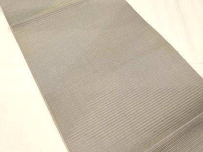 平和屋着物●本場筑前博多織　八寸名古屋帯　霞文　博多金ラベル　証紙付き　松装織物謹製　正絹　逸品　DABE6016cm