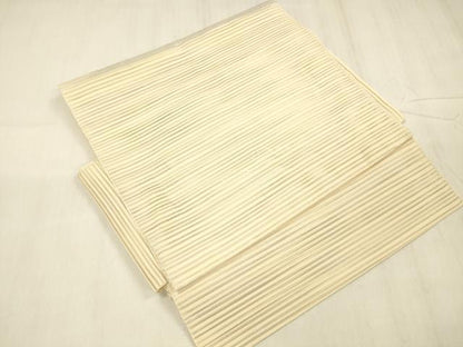 平和屋着物＊夏物　絽綴れ　つけ帯　草花文　金銀糸　正絹　逸品　DABE6018cm