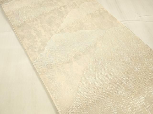 平和屋着物＊夏物 六通柄袋帯 遠山文 金銀糸 正絹 逸品 DABE6023cm