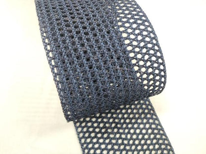 平和屋着物＊夏物 男性 角帯 羅 鉄紺色 正絹 逸品 DABE6029cm