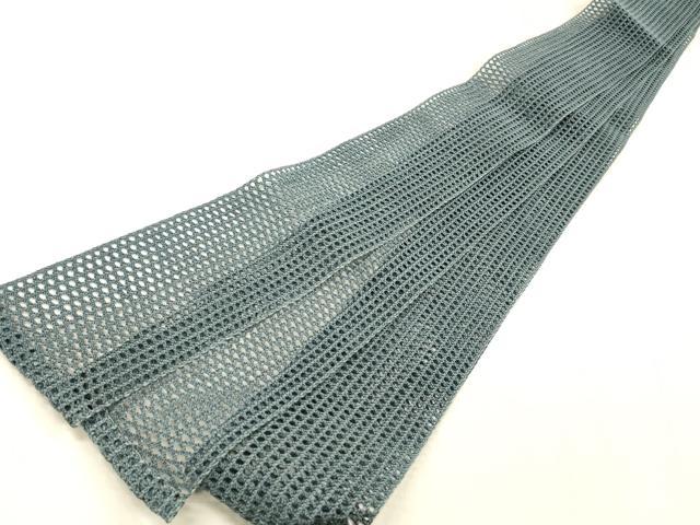 平和屋着物＊夏物 男性 角帯 羅 薄縹色 共箱付き 正絹 逸品 DABE6030cm