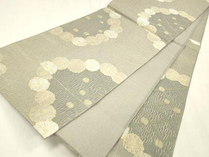 平和屋着物＊夏物 六通柄袋帯 唐織 舞花文 金銀糸 さが美扱い 正絹 逸品 DABE6031cm
