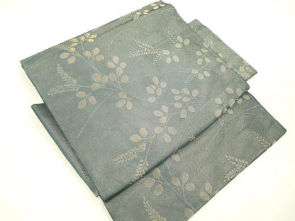 平和屋着物＊夏物 つけ帯 草葉文 金糸 正絹 逸品 DABE6038cm