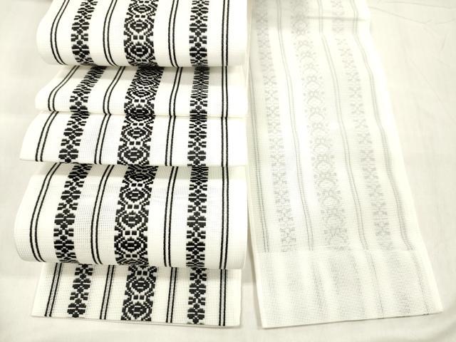 平和屋着物＊夏物 博多織 半幅帯 紗献上 DABE6039cm