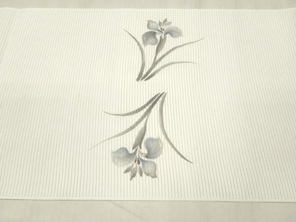 平和屋着物＊夏物 八寸名古屋帯 作家物 手描き 草花文 DABE6041cm