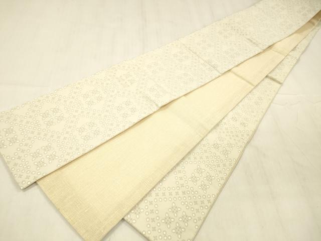 平和屋着物＊夏物 半幅帯 舞花文 DABE6042cm