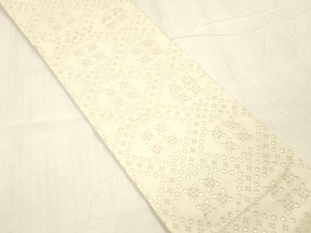 平和屋着物＊夏物 半幅帯 舞花文 DABE6042cm