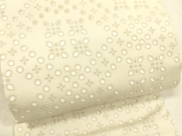 平和屋着物＊夏物 半幅帯 舞花文 DABE6042cm