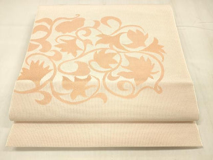 平和屋着物＊夏物 八寸名古屋帯 絽 唐草文 たとう紙付き 井筒屋謹製 正絹 逸品 DABE6044cm