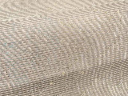 平和屋着物＊夏物 六通柄袋帯 霞文 金銀糸 引箔 正絹 逸品 DABE6048cm