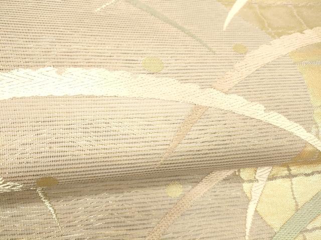 平和屋着物＊夏物 六通柄袋帯 唐織 竜田川 金銀糸 正絹 逸品 DABE6057cm