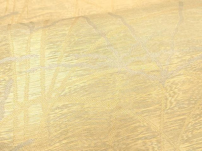 平和屋着物＊夏物 織物一筋名門 織悦 全通柄 本袋帯 抽象文様 金銀糸 正絹 逸品 DABE6058cm