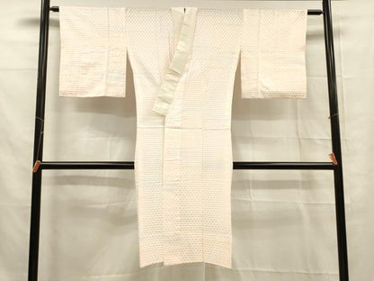平和屋着物■長襦袢　霞鱗地紋　暈し染め　正絹　逸品　DABE6064cm