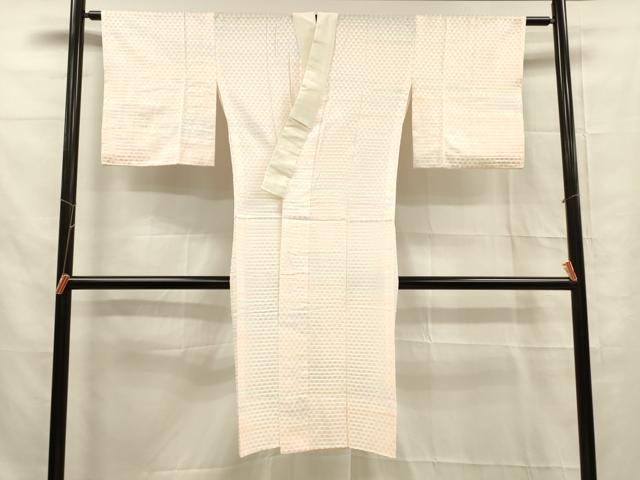 平和屋着物■長襦袢　霞鱗地紋　暈し染め　正絹　逸品　DABE6064cm