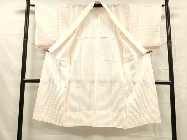 平和屋着物■長襦袢　霞鱗地紋　暈し染め　正絹　逸品　DABE6064cm