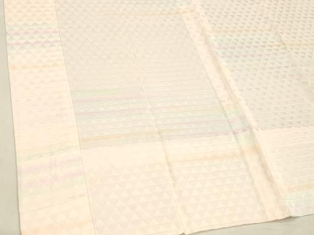 平和屋着物■長襦袢　霞鱗地紋　暈し染め　正絹　逸品　DABE6064cm
