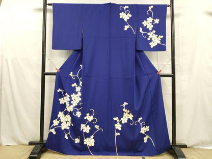 平和屋着物■訪問着　花唐草文　正絹　逸品　DABE6073cm
