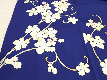平和屋着物■訪問着　花唐草文　正絹　逸品　DABE6073cm