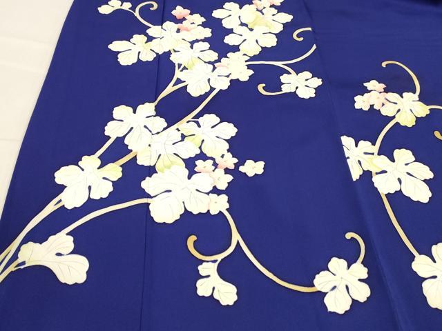 平和屋着物■訪問着　花唐草文　正絹　逸品　DABE6073cm