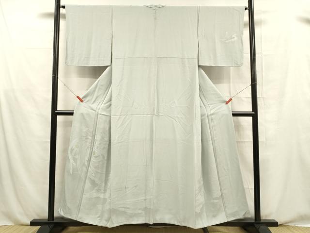 平和屋着物■無地絵羽訪問着　鳳凰文　白花色　正絹　逸品　DABE6076cm