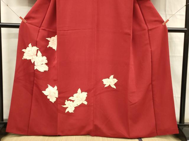 平和屋着物■訪問着　草花文　金彩　正絹　逸品　DABE6077cm