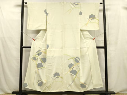平和屋着物■訪問着　草花文　金彩　正絹　逸品　未使用　DABE6094cm