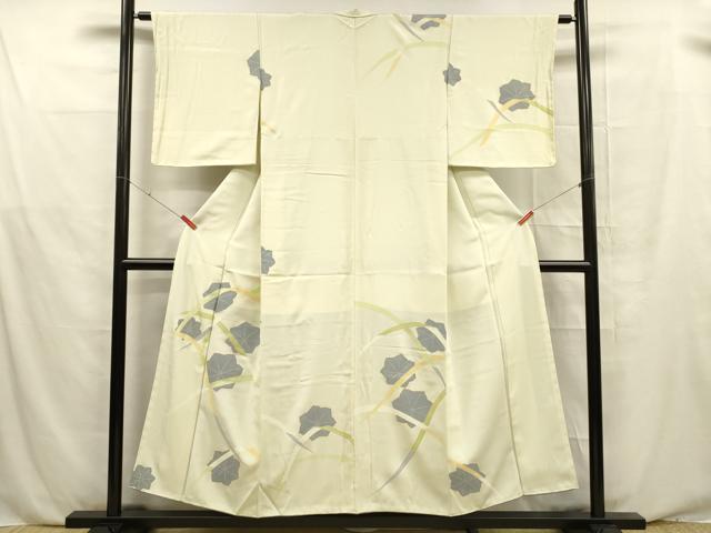 平和屋着物■訪問着　草花文　金彩　正絹　逸品　未使用　DABE6094cm